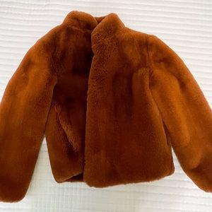 Faux fur brown forever 21 coat for fall